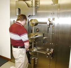 “Commercial locksmith installing access control locks for business security.”